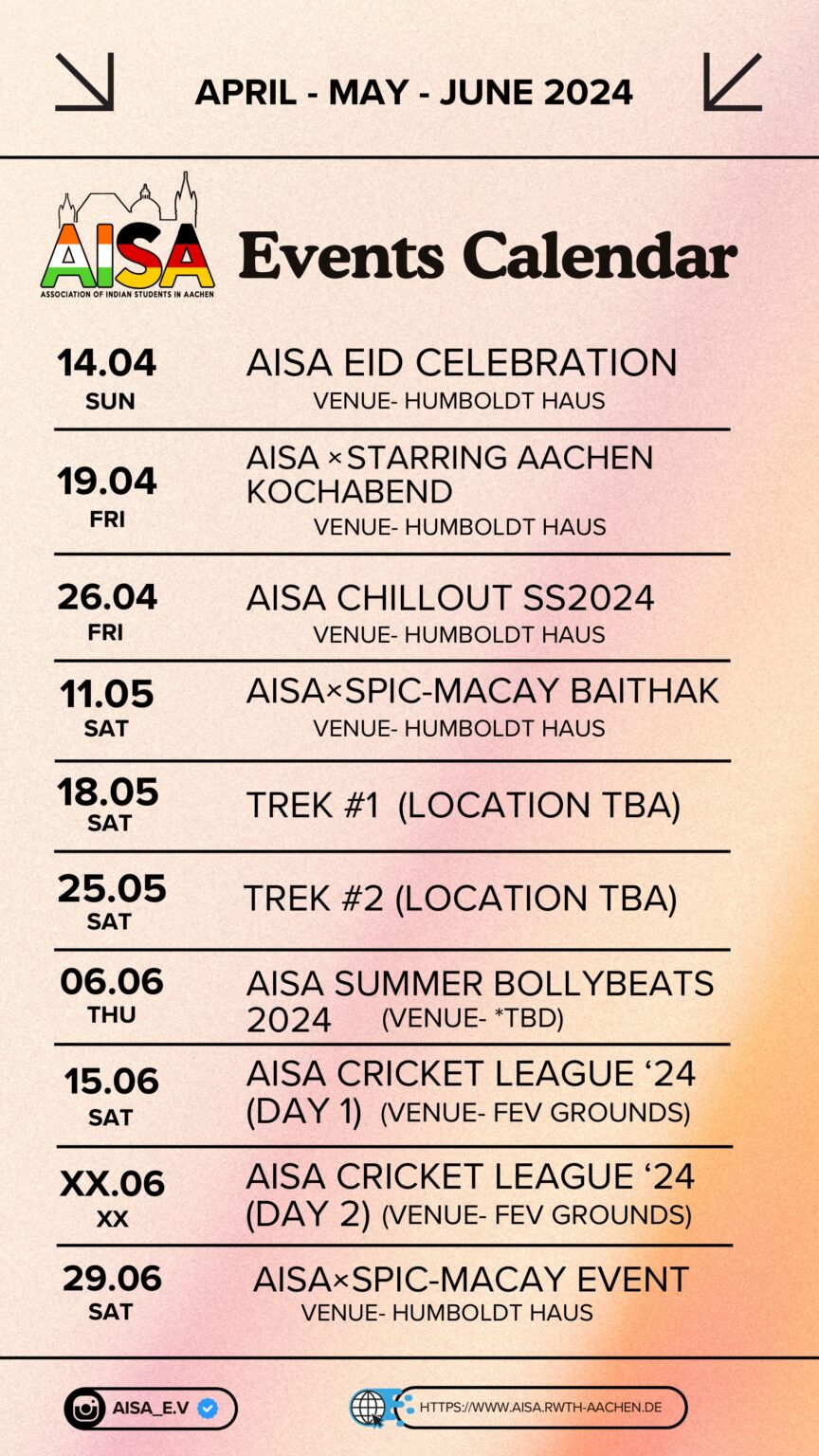 Events 2024 AISA Aachen